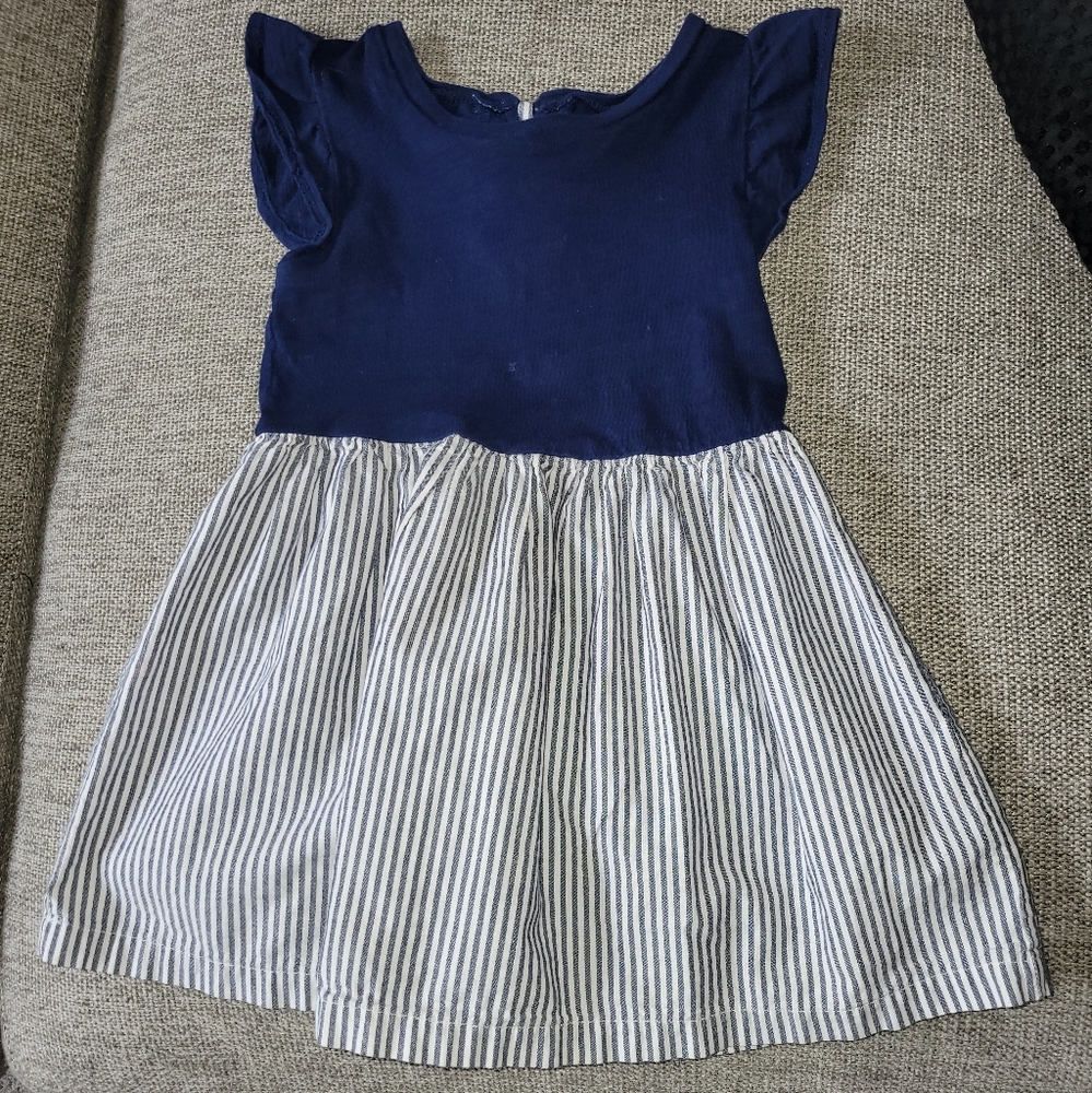 Carters Girl Toddler 2T Blue bow dress